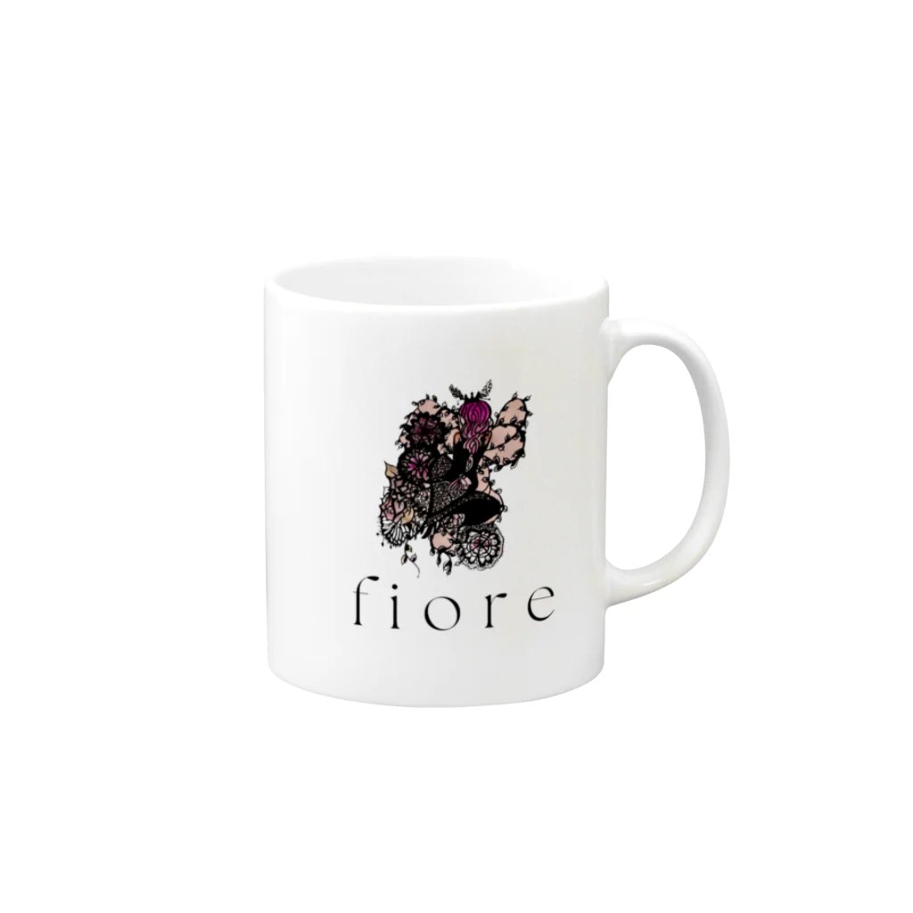 Chinaのfiore Mug :right side of the handle