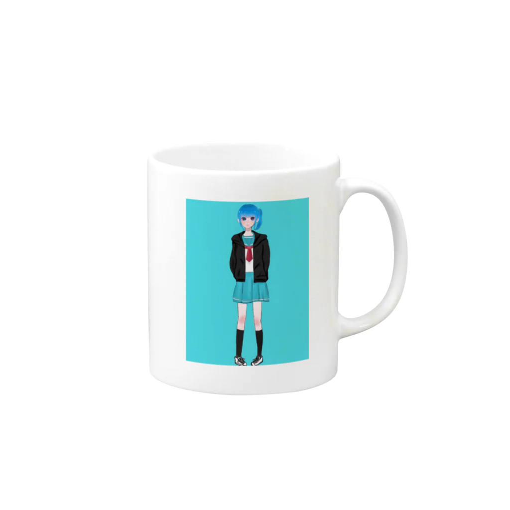 miku（公式）のみく Mug :right side of the handle