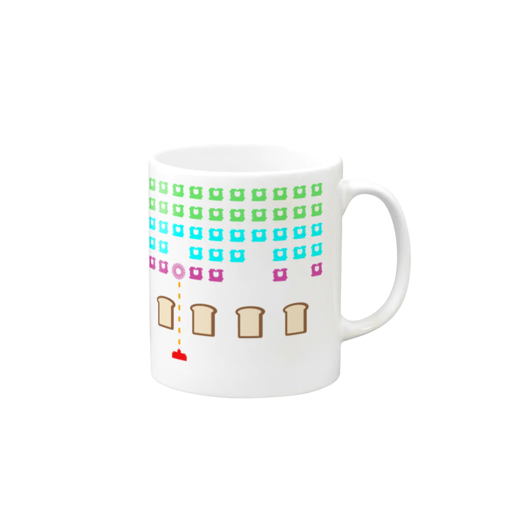 учк¡✼*のパンベーダーゲーム Mug :right side of the handle