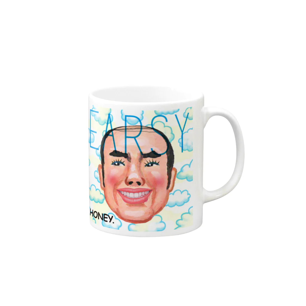 EARSYMUSICのハニーちゃん Mug :right side of the handle