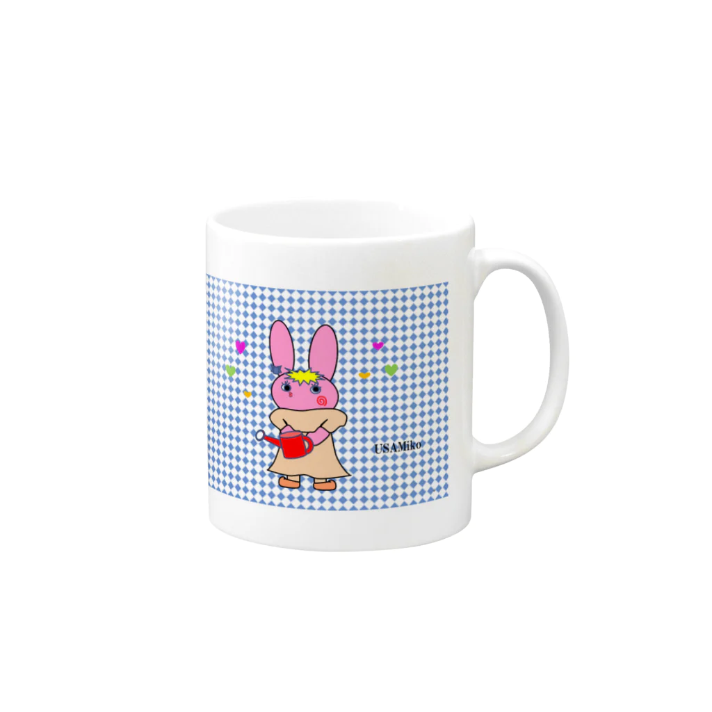 うさぎもんのうさぎもん Mug :right side of the handle