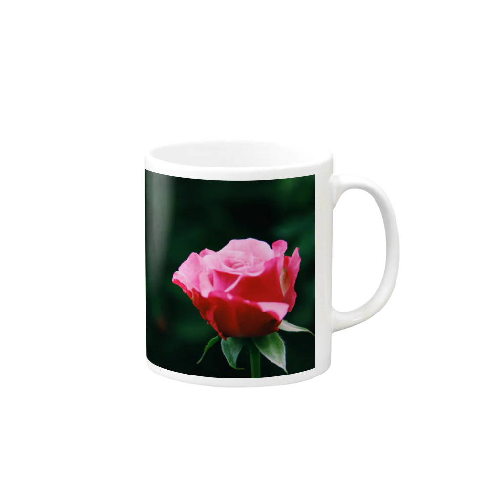 emiry♪の秋薔薇 Mug :right side of the handle