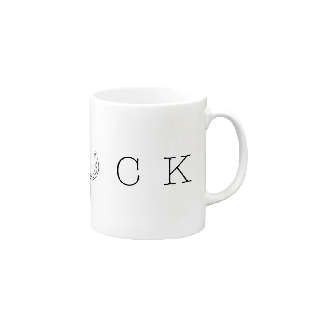 ゆたぽんのLUCK Mug :right side of the handle