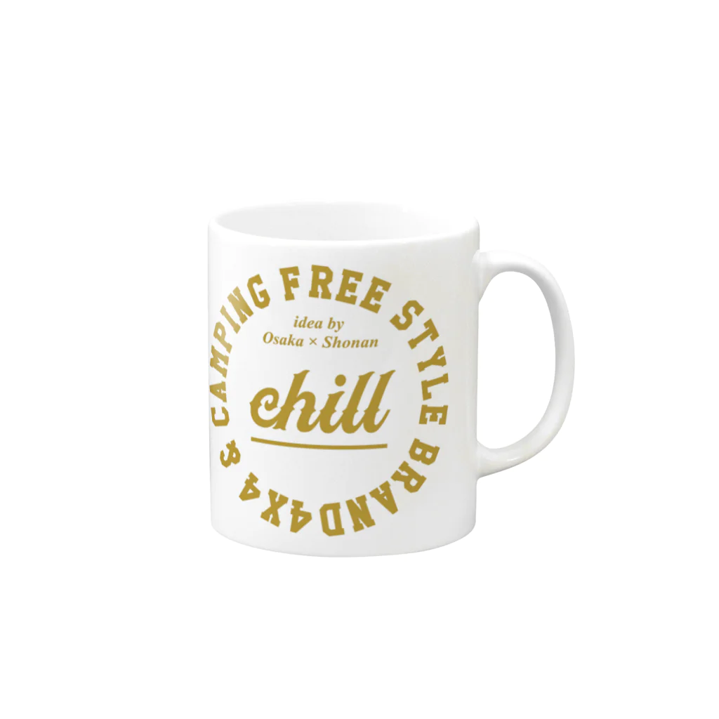  chill brand🚬😎の chill brand Mug :right side of the handle