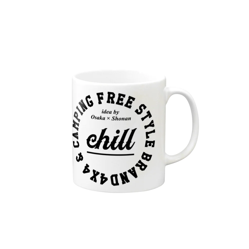  chill brand🚬😎のchill brand Mug :right side of the handle