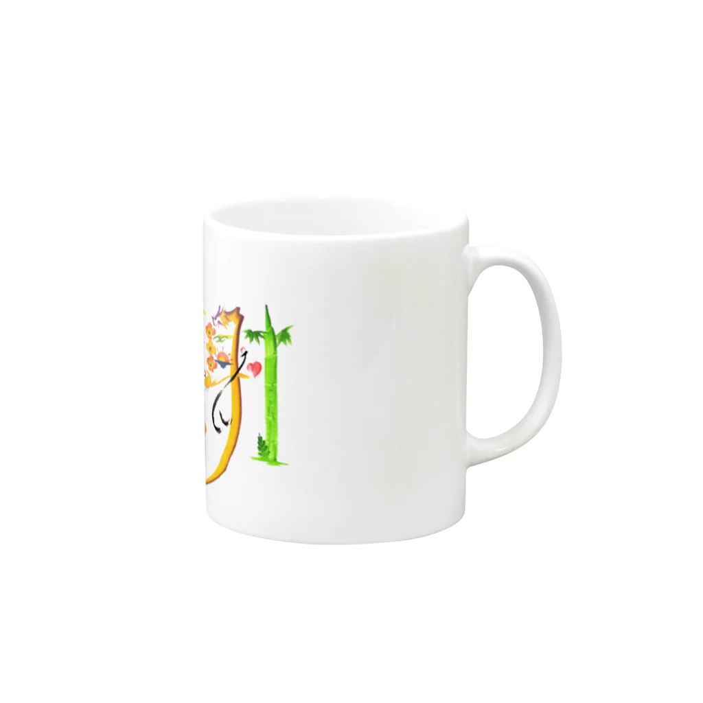 N’s Artの感謝 Mug :right side of the handle