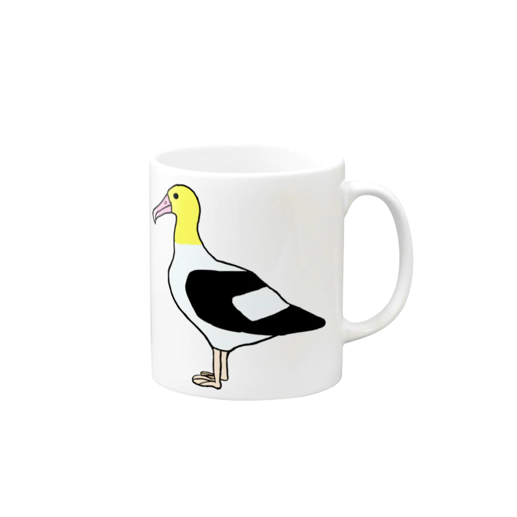 GREAT 7のアホウドリ Mug :right side of the handle