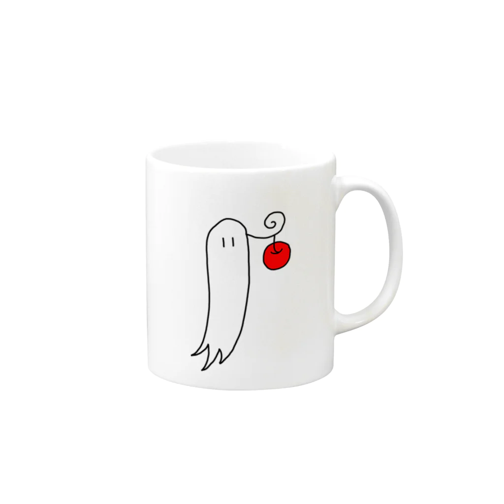 ゴーストアップルのゴーストアップル Mug :right side of the handle