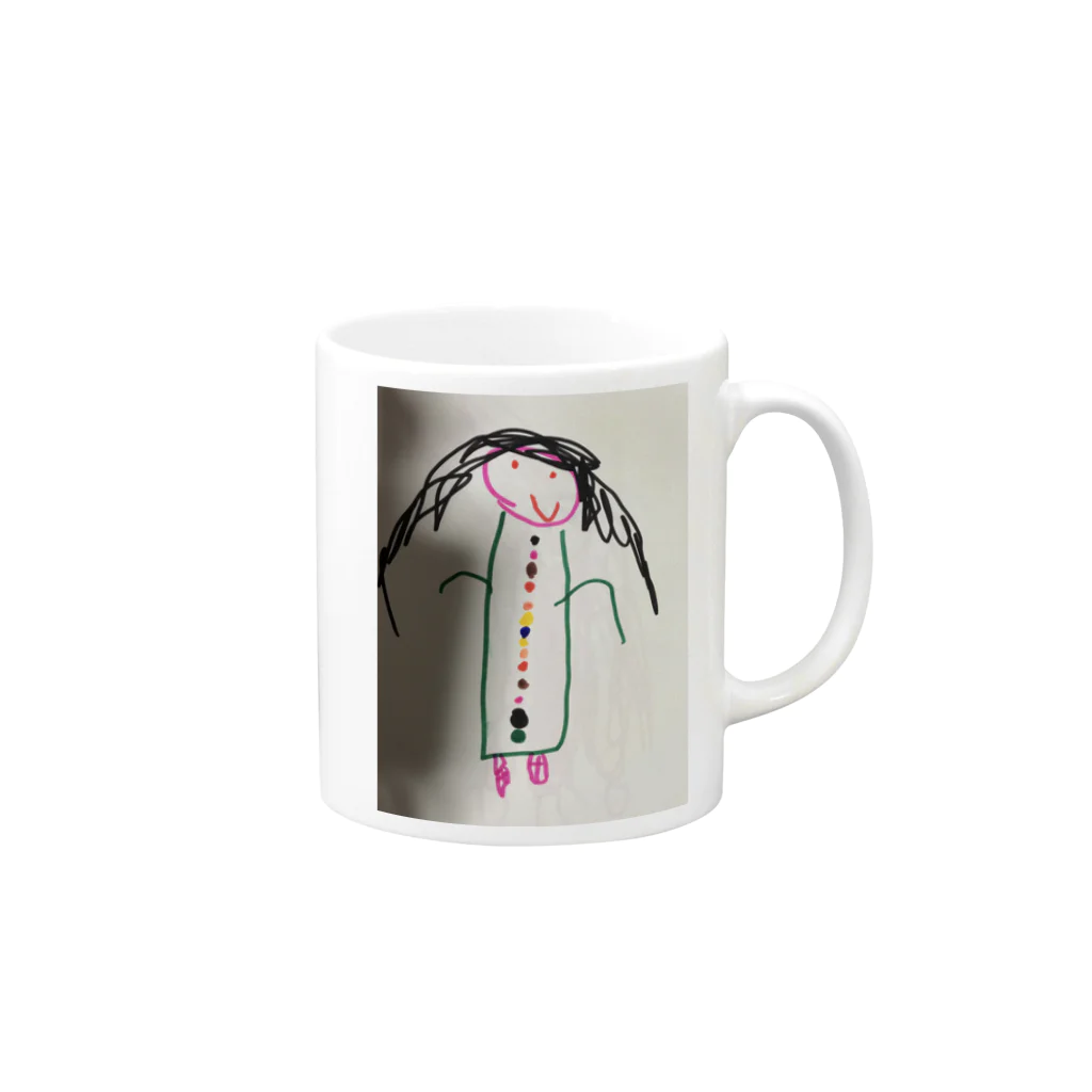 いっちゃんのお店のいっちゃんデビュー作品 Mug :right side of the handle