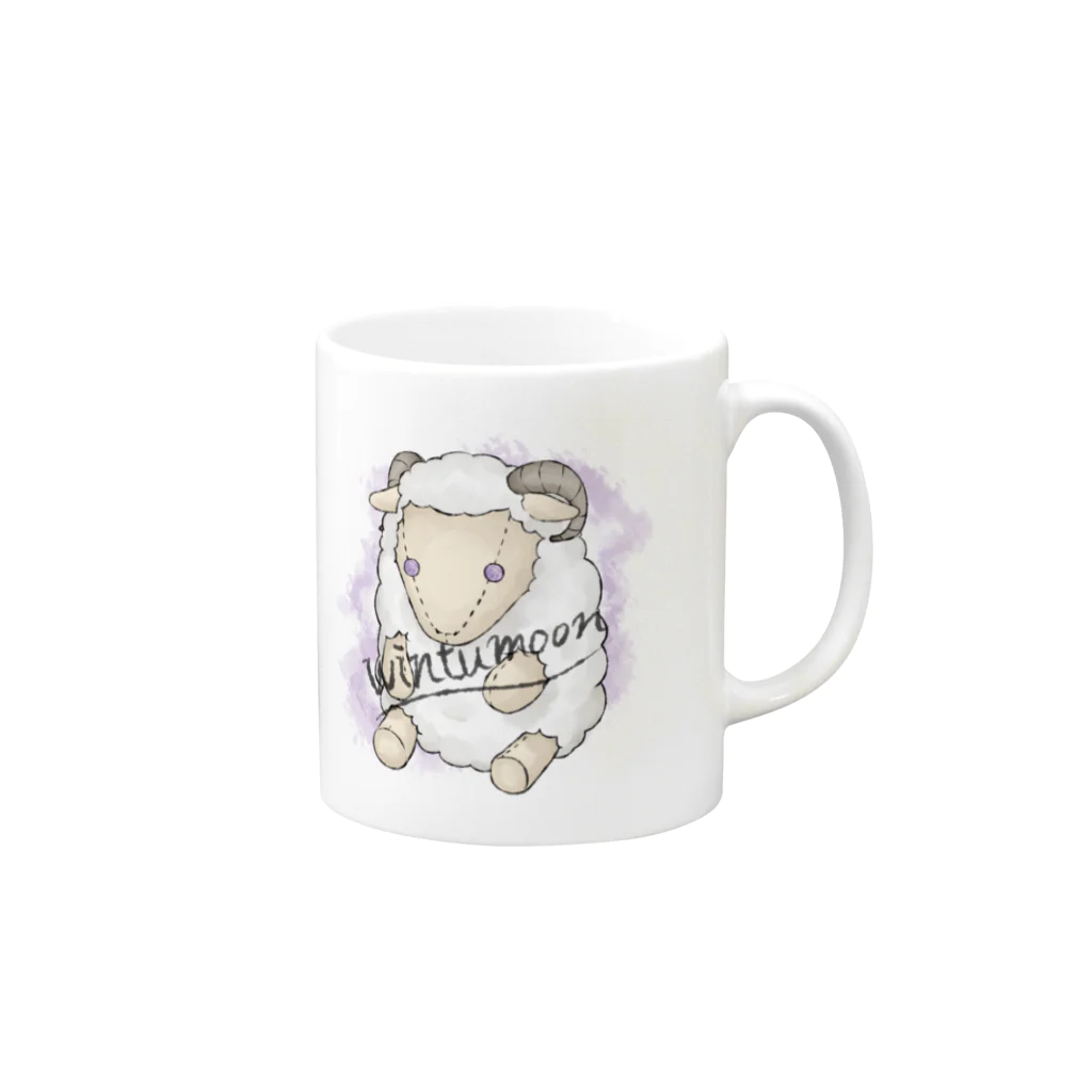 wintumoonのwintumoon sheep Mug :right side of the handle