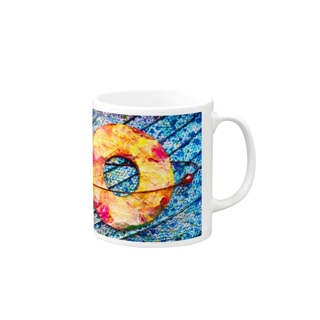 RINA SHOPのサターン Mug :right side of the handle