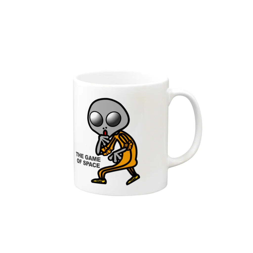 オリジナルデザインTシャツ　SMOKIN'の宇宙遊戯 ポスターバージョン Mug :right side of the handle