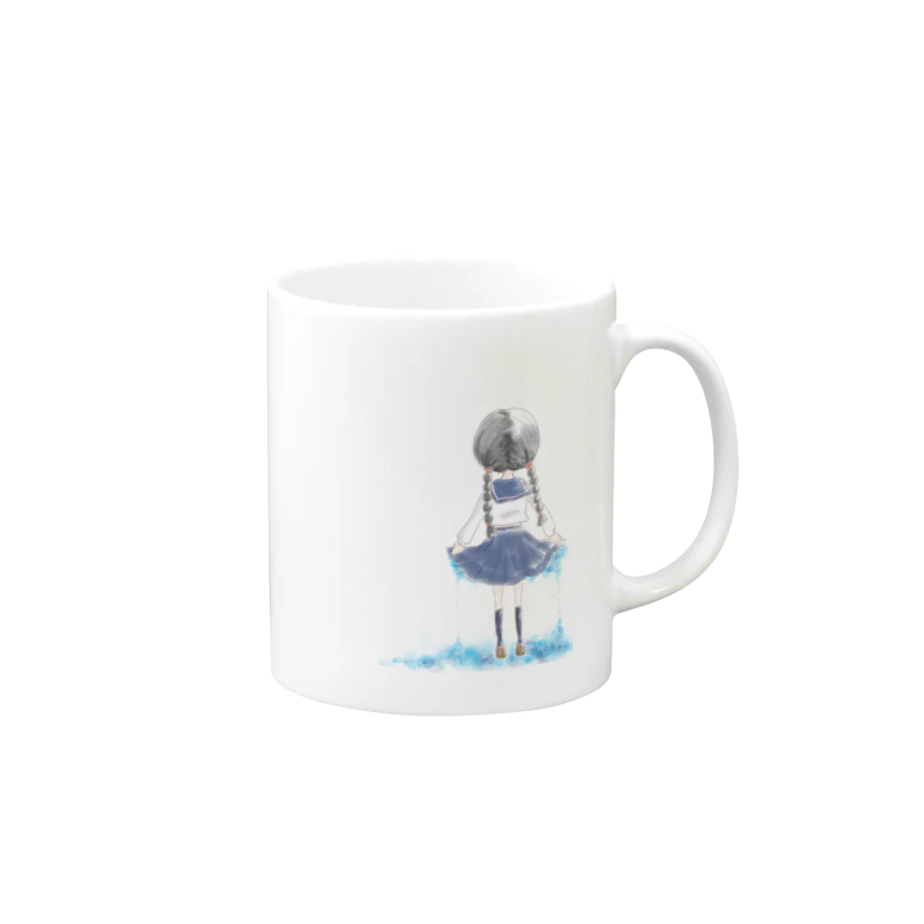 翔眞のsailor girl Mug :right side of the handle