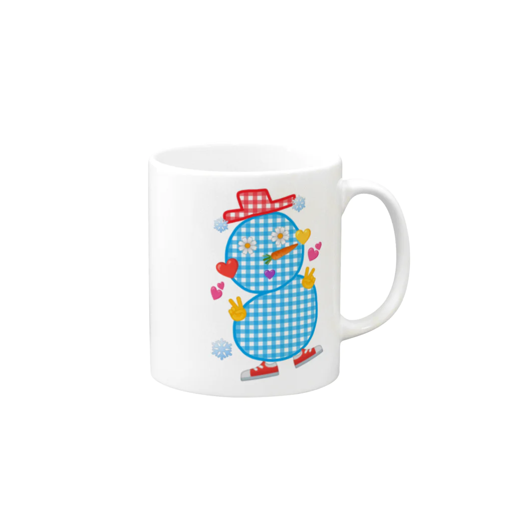 Happyーpop28c🎵のsnowmanman Mug :right side of the handle