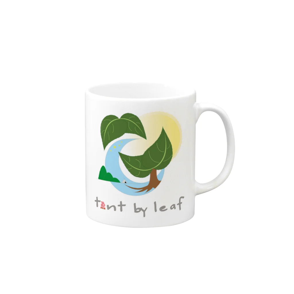キャンプグッズ【tゑnt by leaf】のキャンプグッズ Mug :right side of the handle