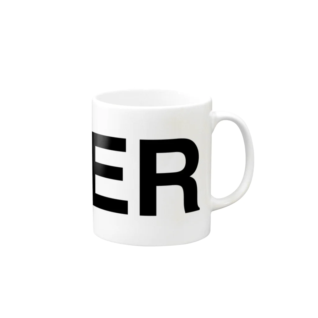 TOKYO LOGOSHOP 東京ロゴショップのRIVER-リバー- Mug :right side of the handle