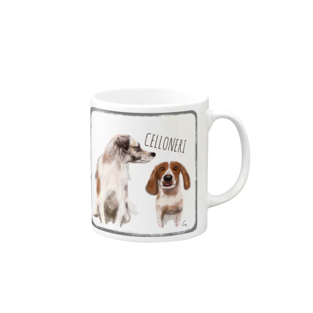 CELLOtoNERIのCELLONERI 2021.10 Mug :right side of the handle