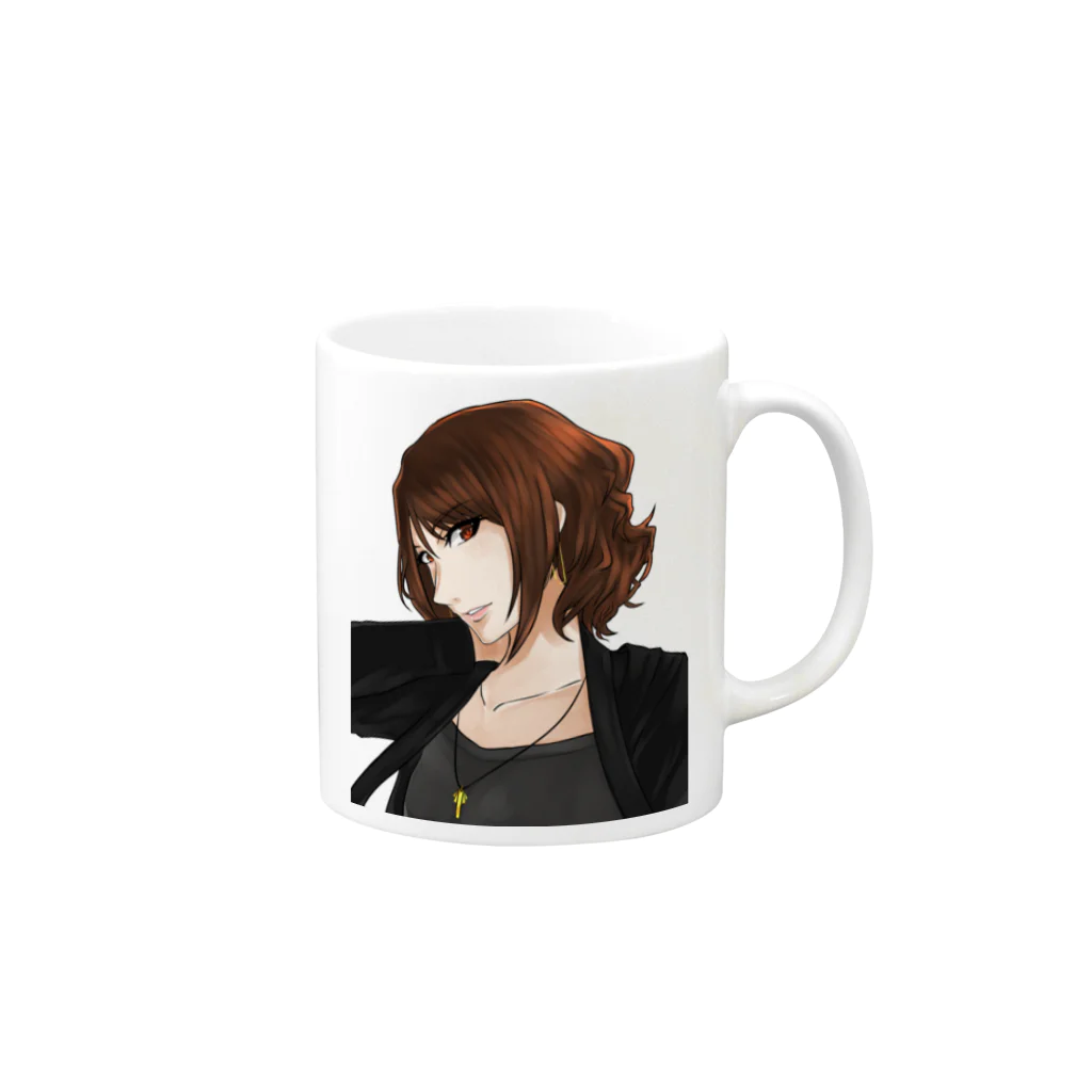 mi-ya.＠完全体ﾆｬｰｽのmi-ya.(ノーマル) Mug :right side of the handle