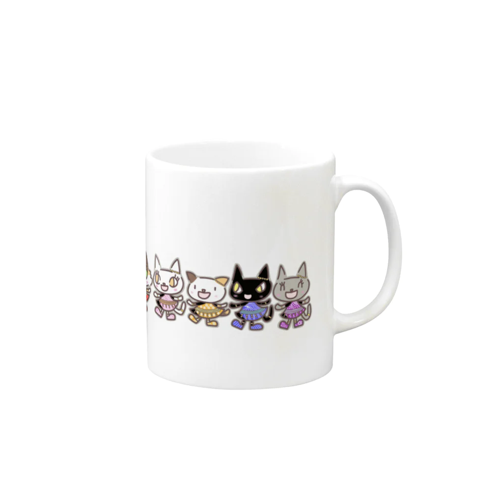 絵本作家くらのすけのあんみつちゃん Mug :right side of the handle