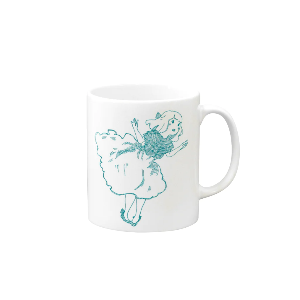 なっつぁんのふわ Mug :right side of the handle