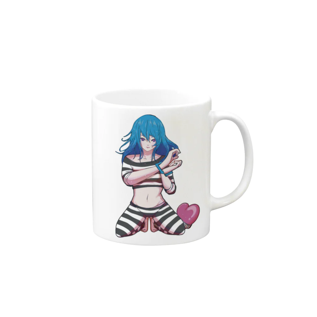 TRAVA design SHOPのSNS依存症（Twitter Ver） Mug :right side of the handle