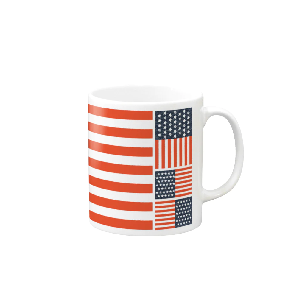 YükaCh!ka(ユカチカ)のアメリカン風 Mug :right side of the handle