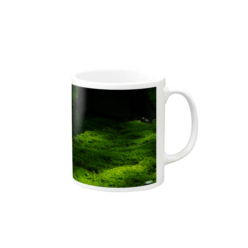 ak296のDeep Green Mug :right side of the handle