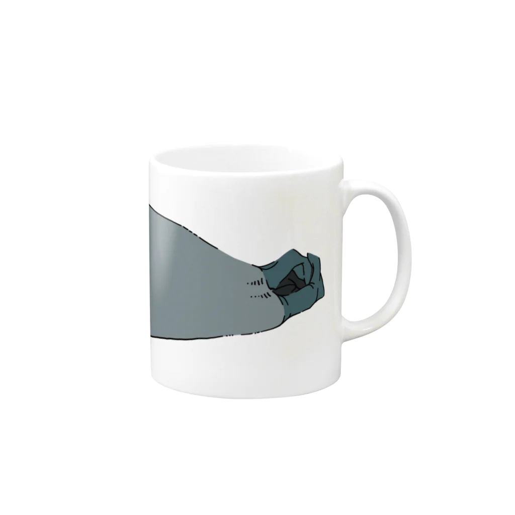 こんやのあざらし（ひるね） Mug :right side of the handle