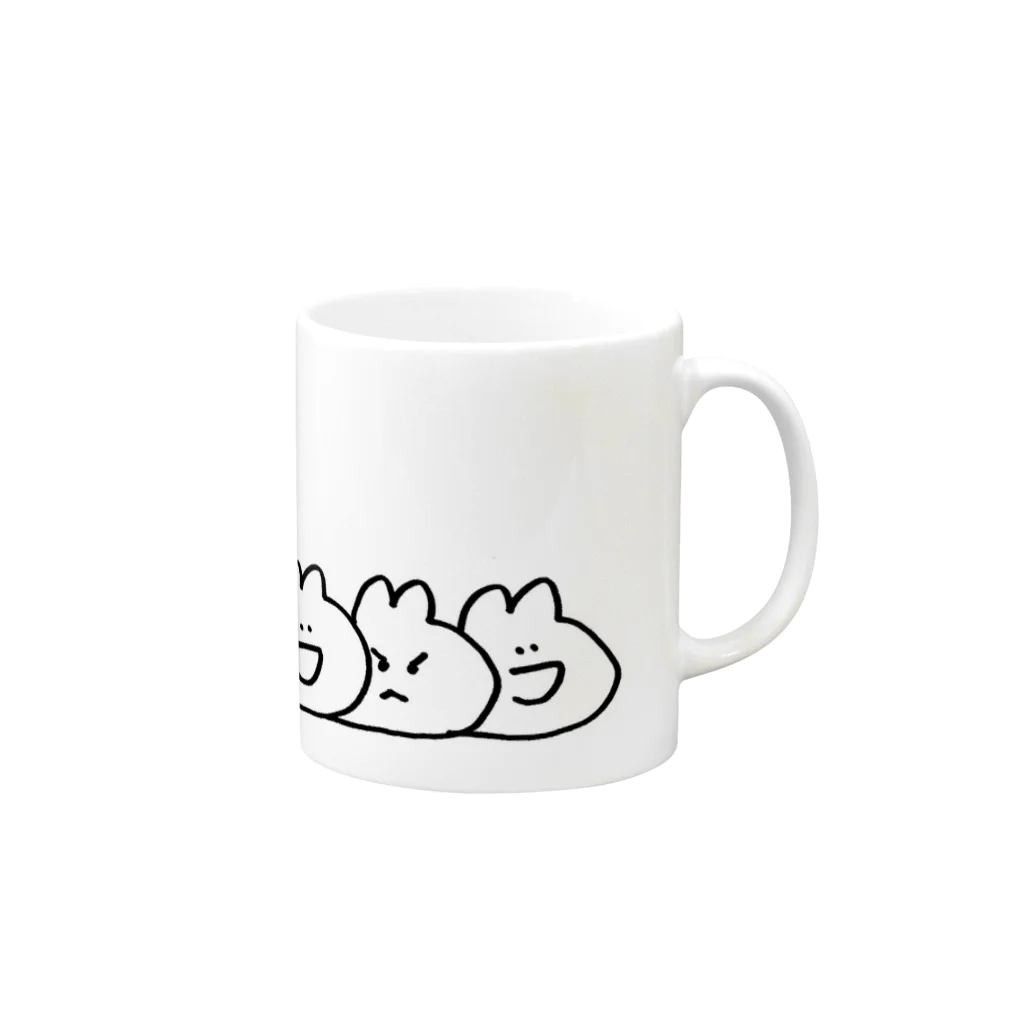 akane_returnsのうさぎかげぶんしん Mug :right side of the handle