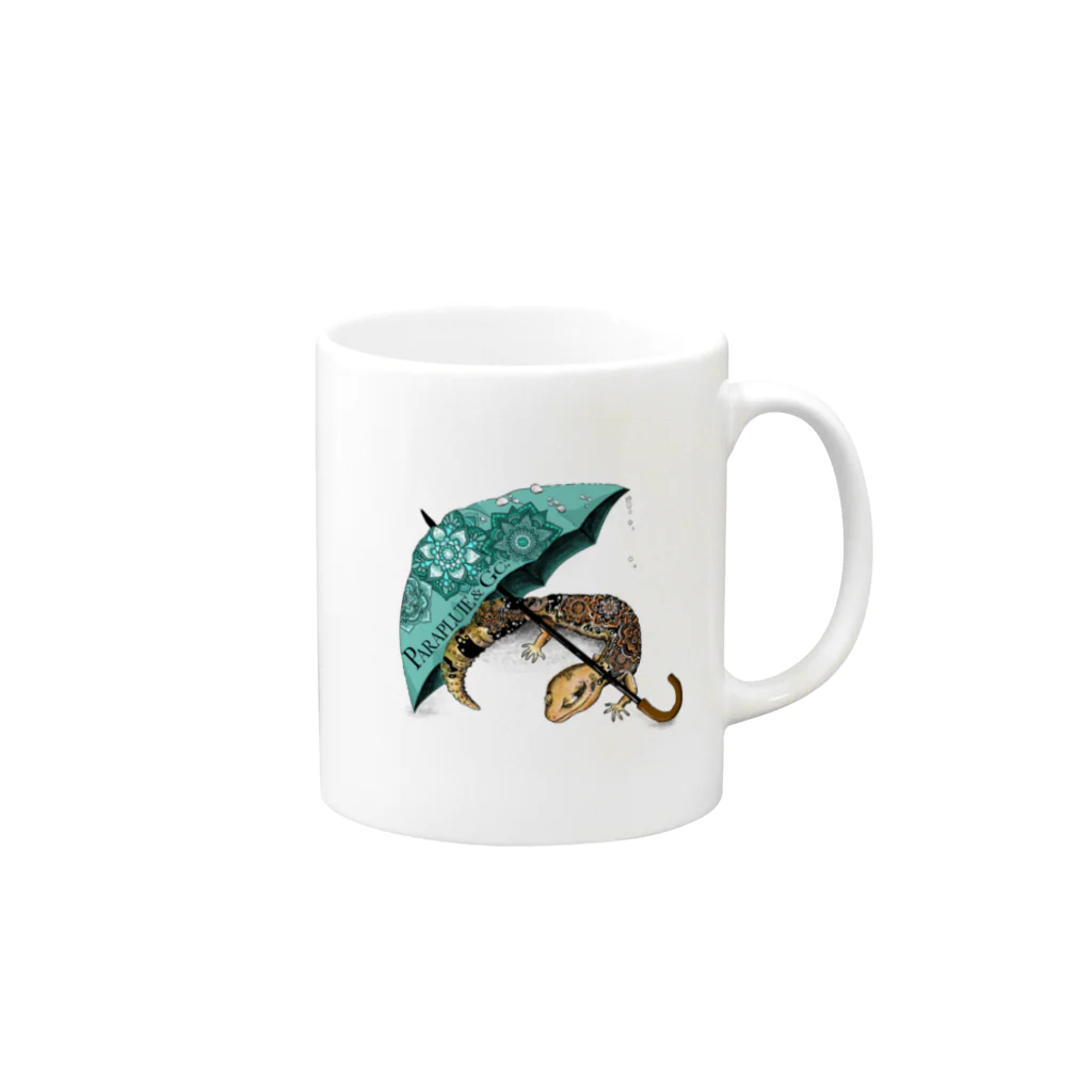 RESERVOIR.exoticsのPARAPLUIE Mug :right side of the handle