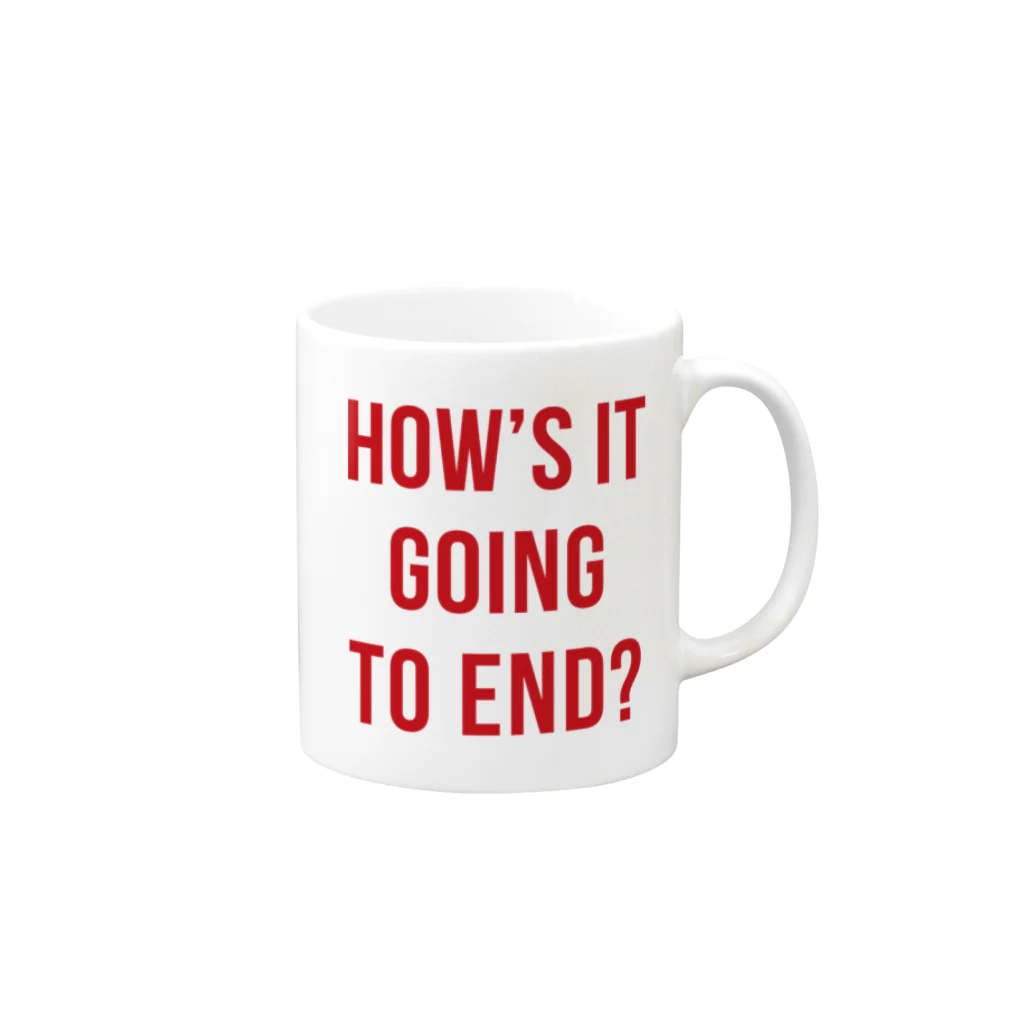 stereovisionのHow’s it going to end？（この先の運命は？） Mug :right side of the handle