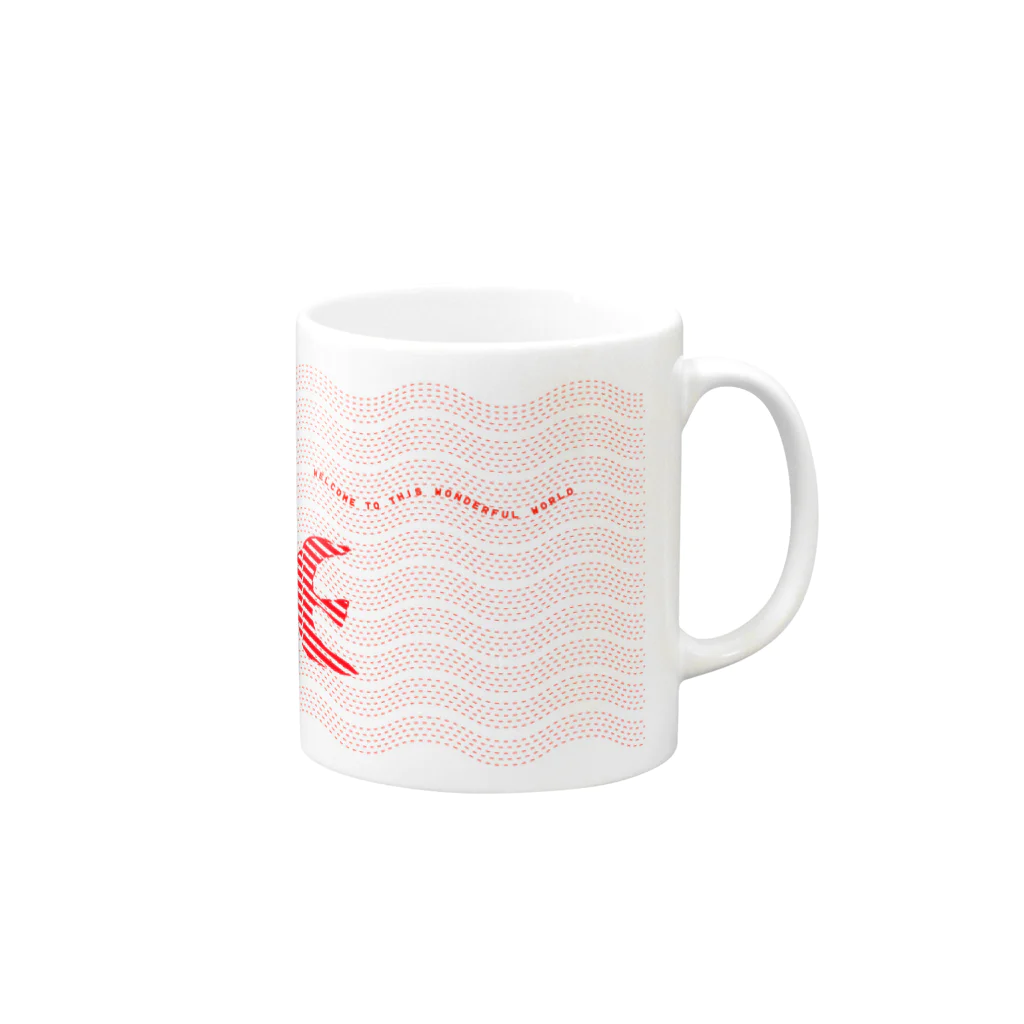 masaouのとりっこ Mug :right side of the handle