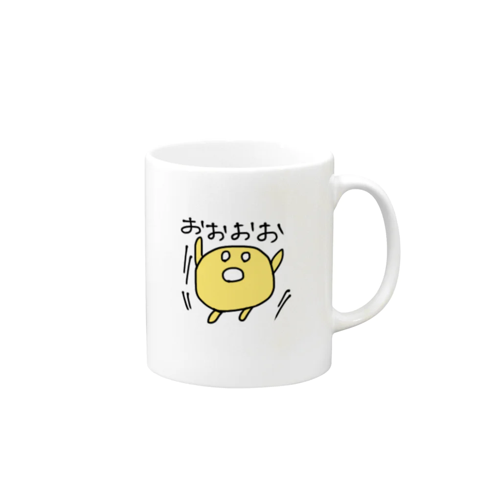 ココロノコエのココロノコエ「おおおお」 Mug :right side of the handle