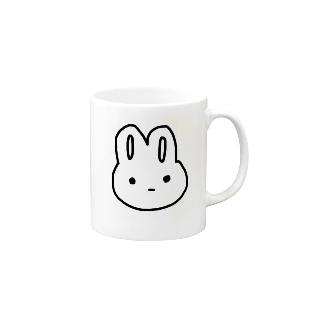 成瀬 ✟のうさぎ Mug :right side of the handle