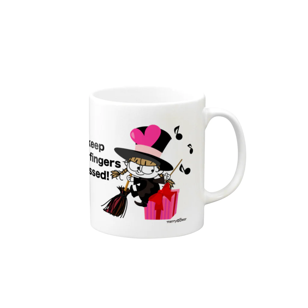 Bearの元気の出る魔女メリーのマグカップ 🎁 Mug :right side of the handle