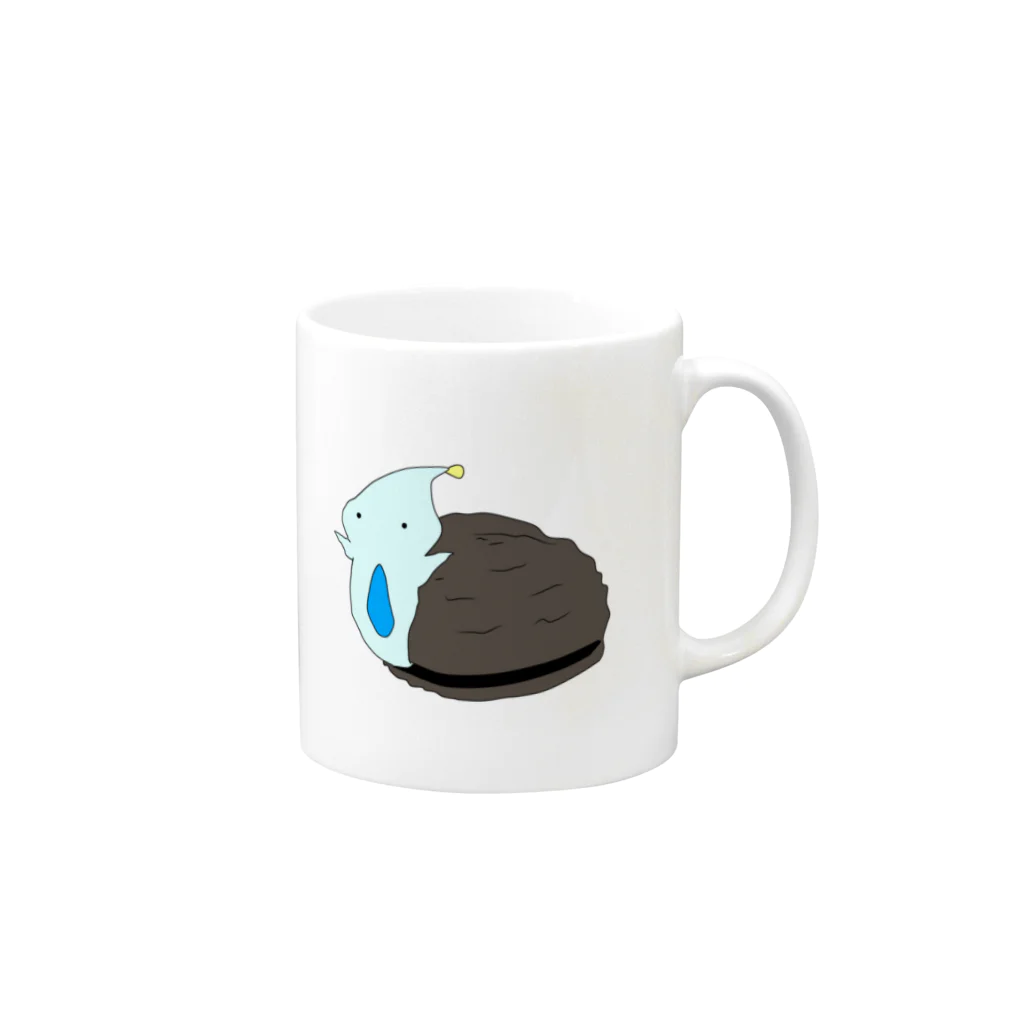 ちんあなごのクレイミィ Mug :right side of the handle