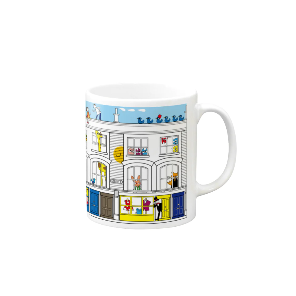 megmegのSTREET E Mug :right side of the handle