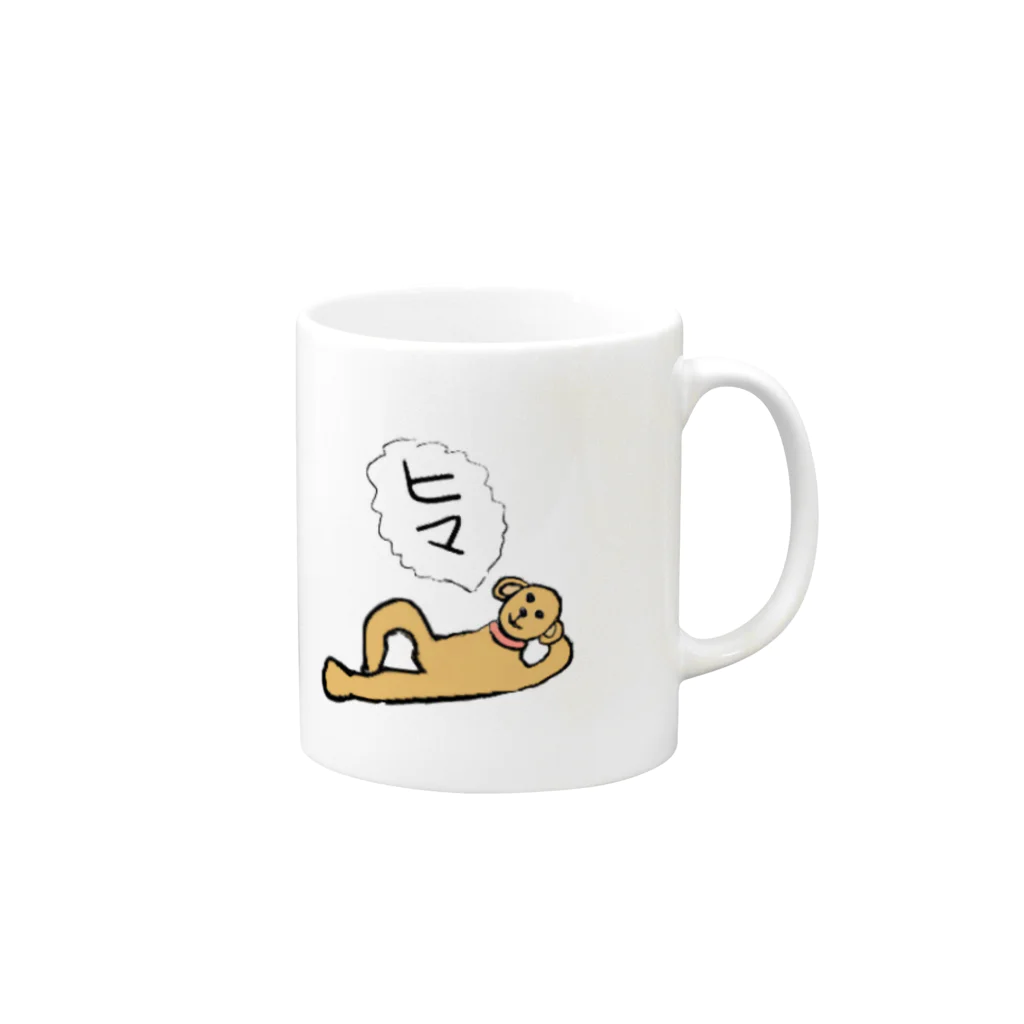 chi-worldのぬる犬 Mug :right side of the handle