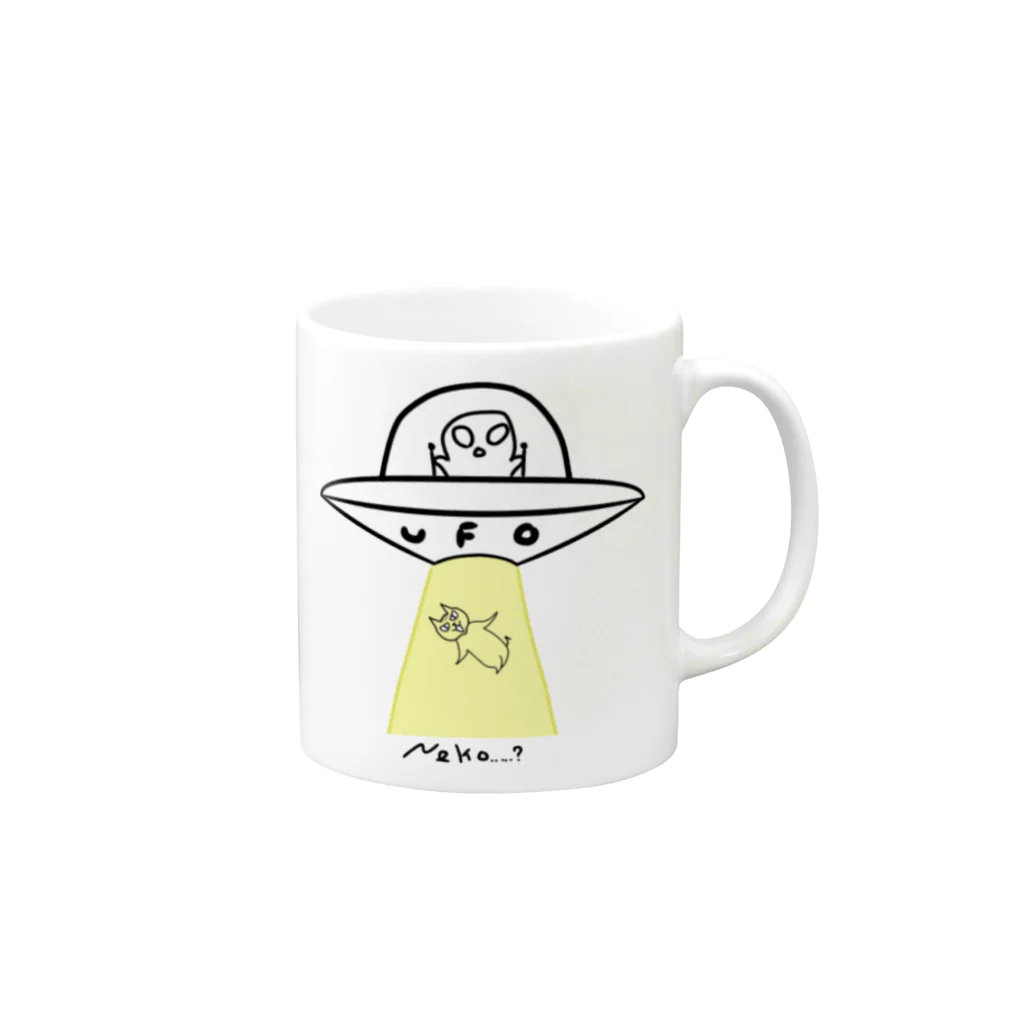 ゆずこまのNeko.......? Mug :right side of the handle
