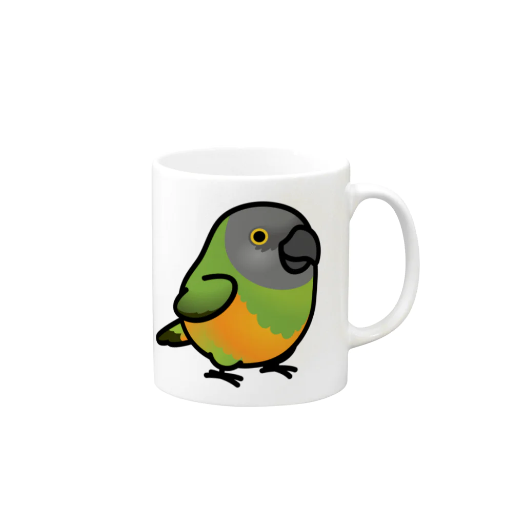 Cody the LovebirdのChubby Bird ネズミガシラハネナガインコ Mug :right side of the handle