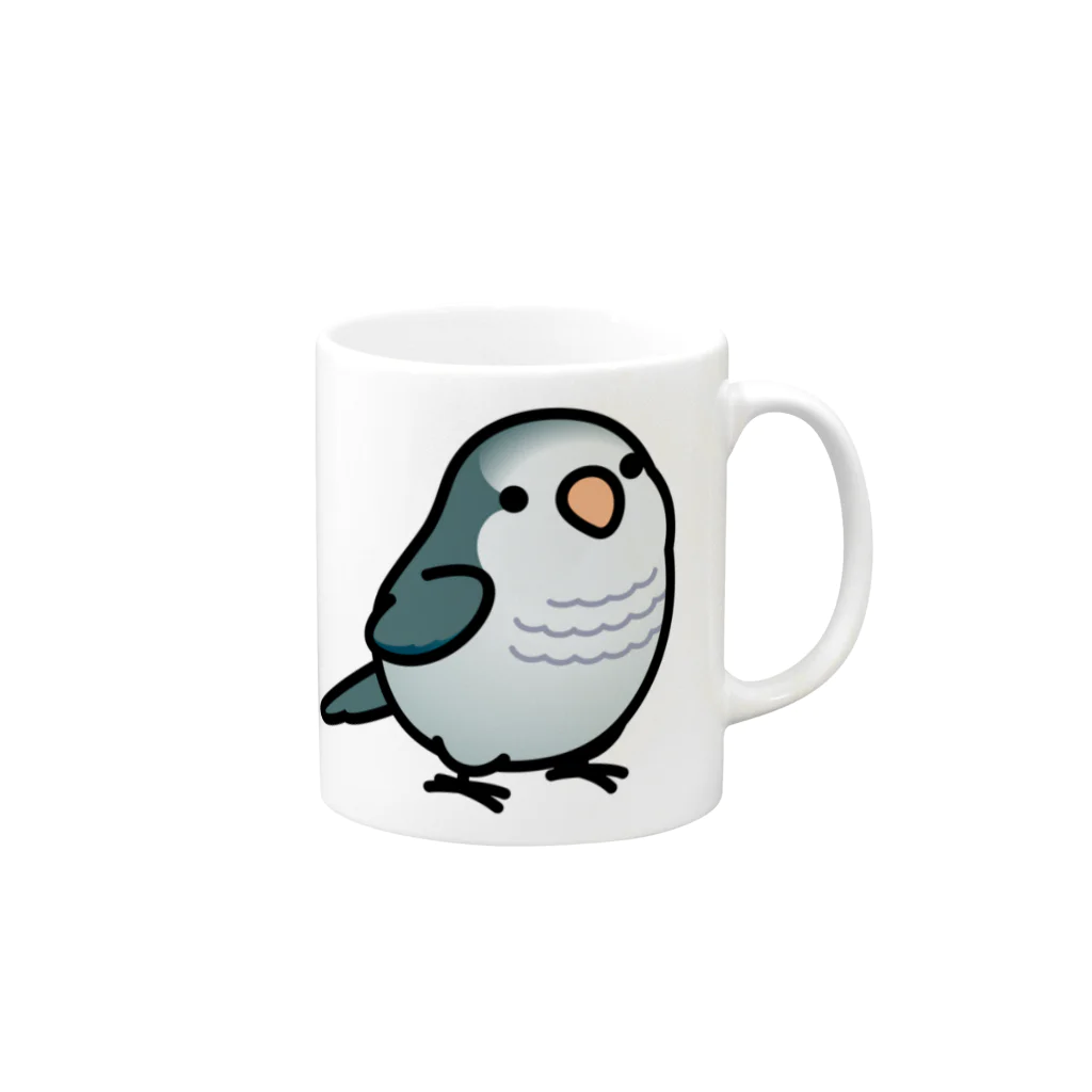 Cody the LovebirdのChubby Bird オキナインコ Mug :right side of the handle