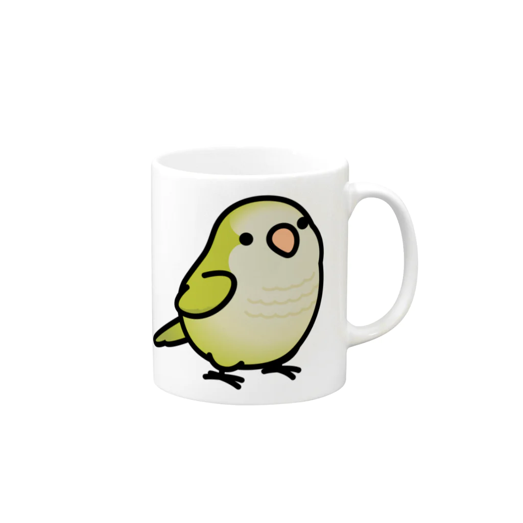 Cody the LovebirdのChubby Bird オキナインコ Mug :right side of the handle