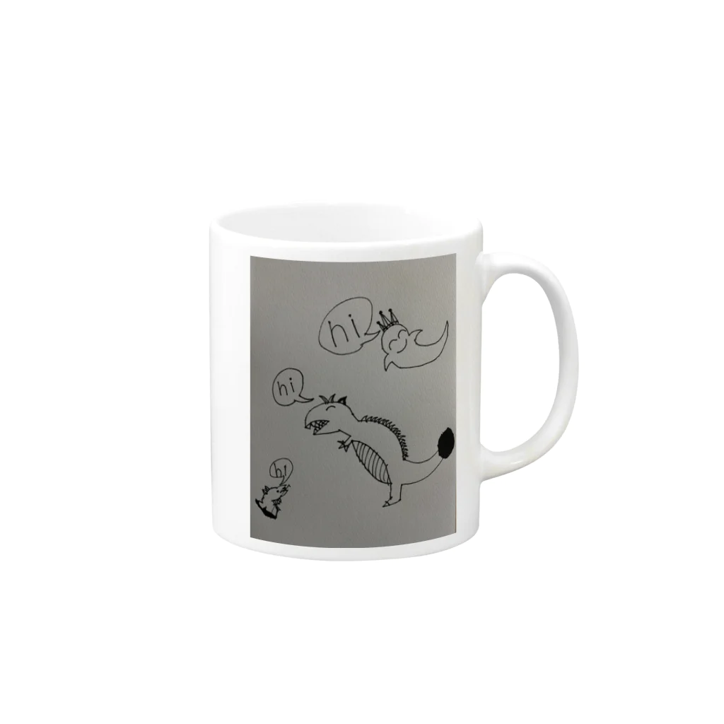 IN mountainのしょまのデザイン Mug :right side of the handle