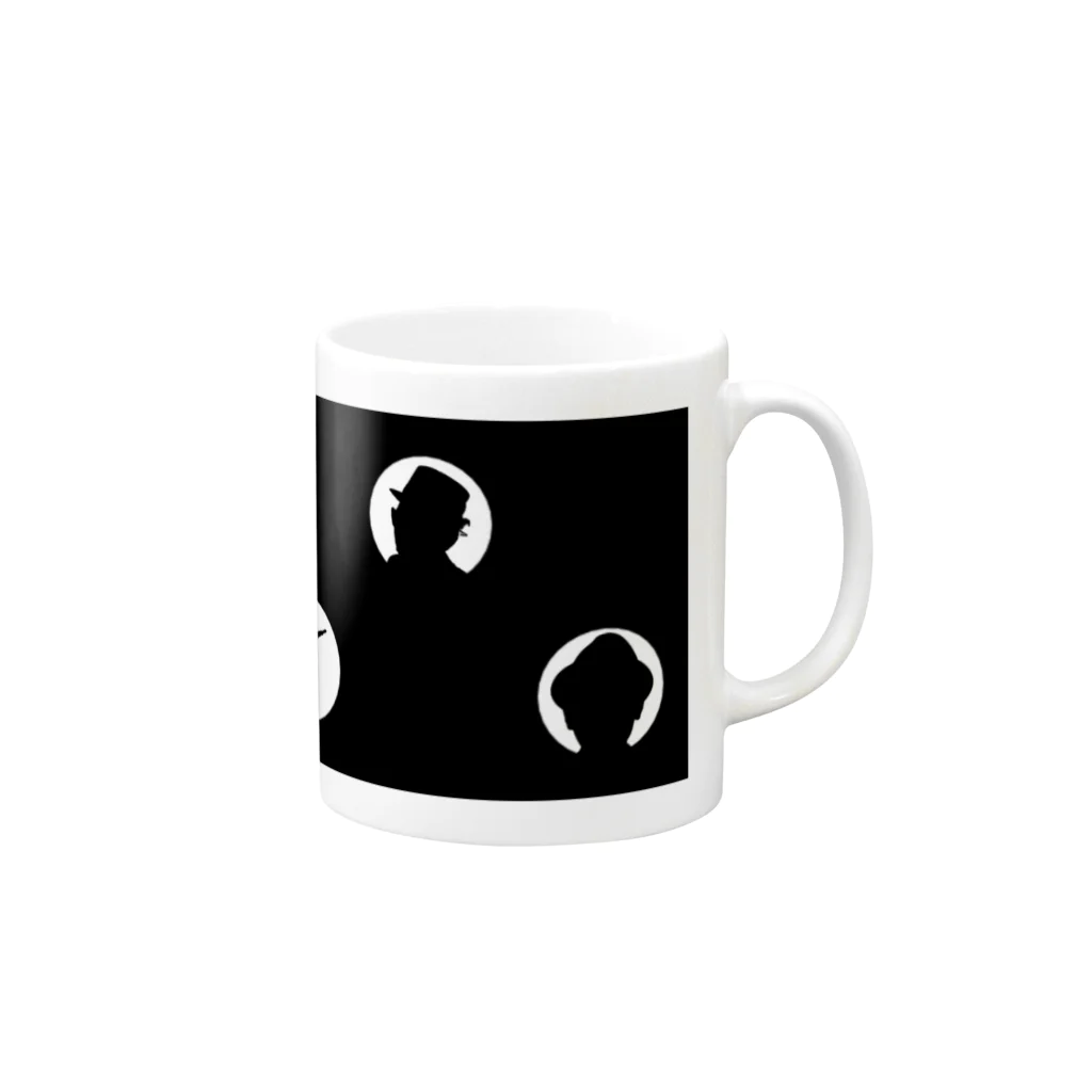 やじうまハウスのドットやじうま Mug :right side of the handle