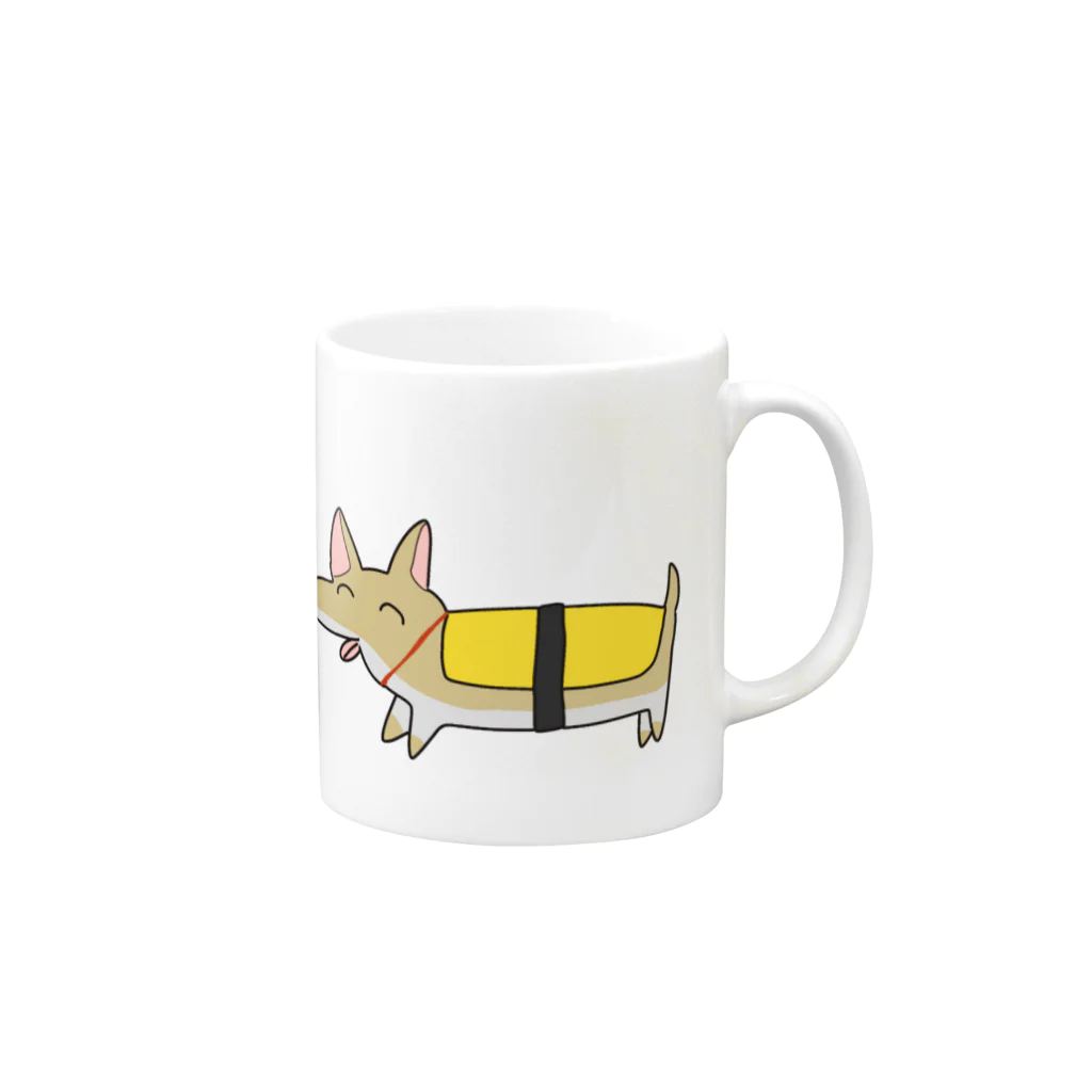 ナンドリルのSushiDog Mug :right side of the handle