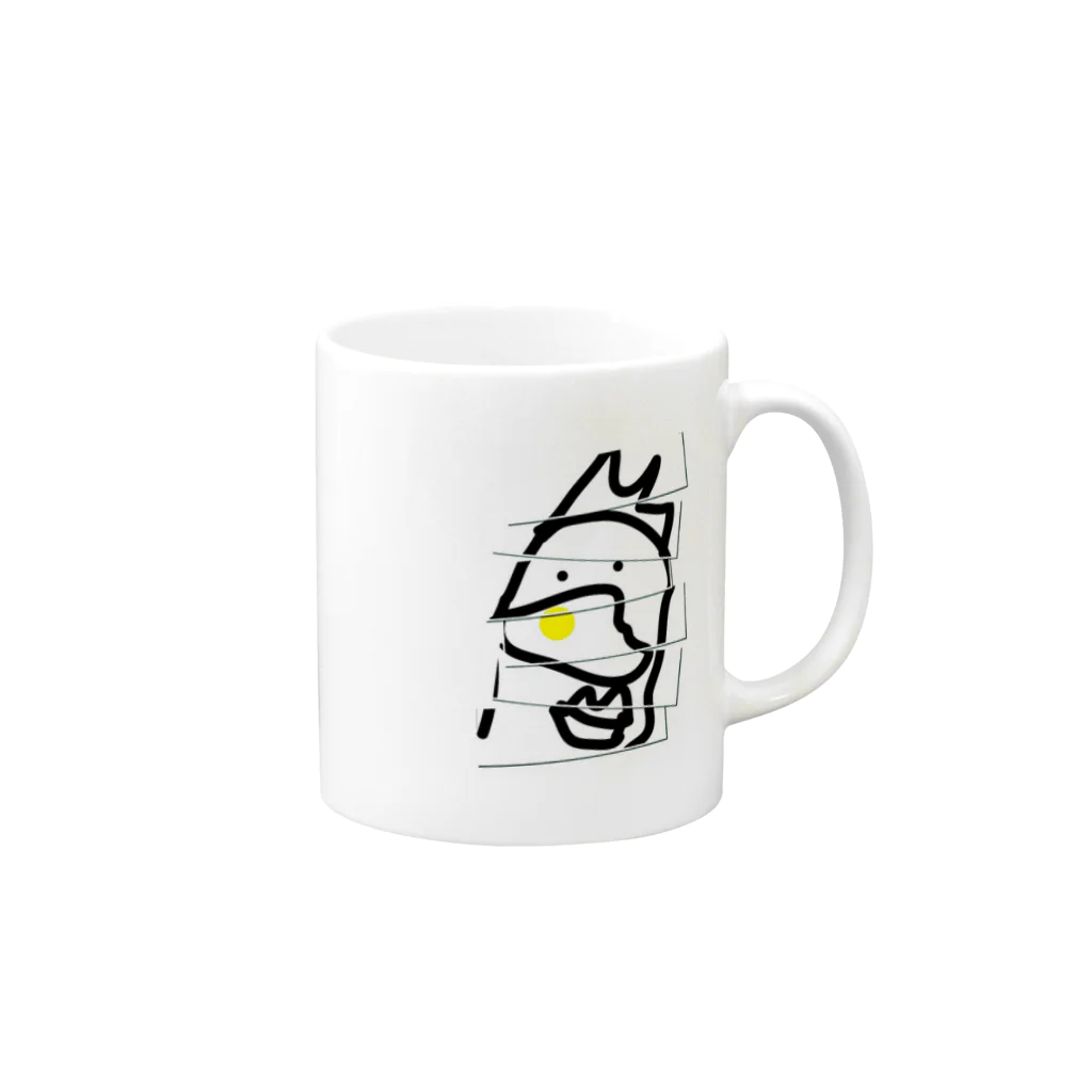 ratcyoの玉子さん Mug :right side of the handle