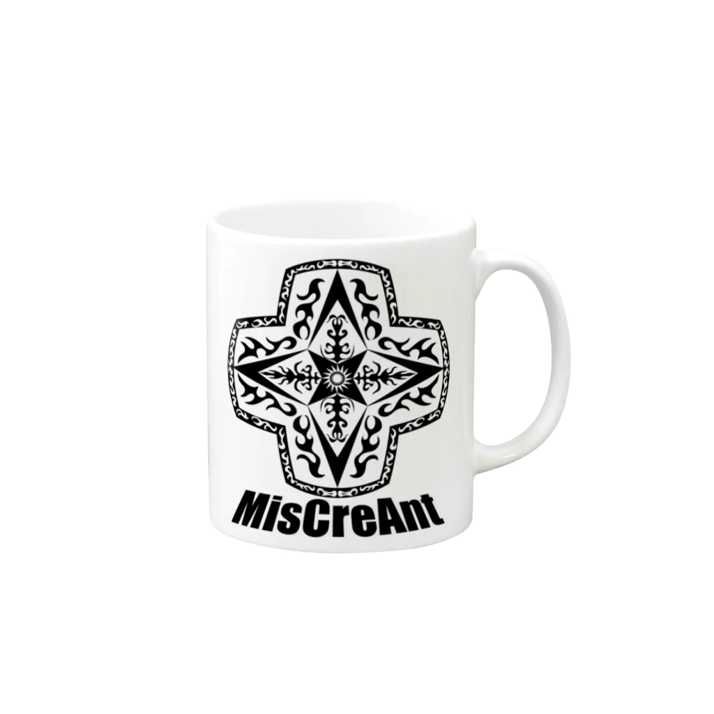 MisCreAntミスクリアントのトライバルクロス Mug :right side of the handle