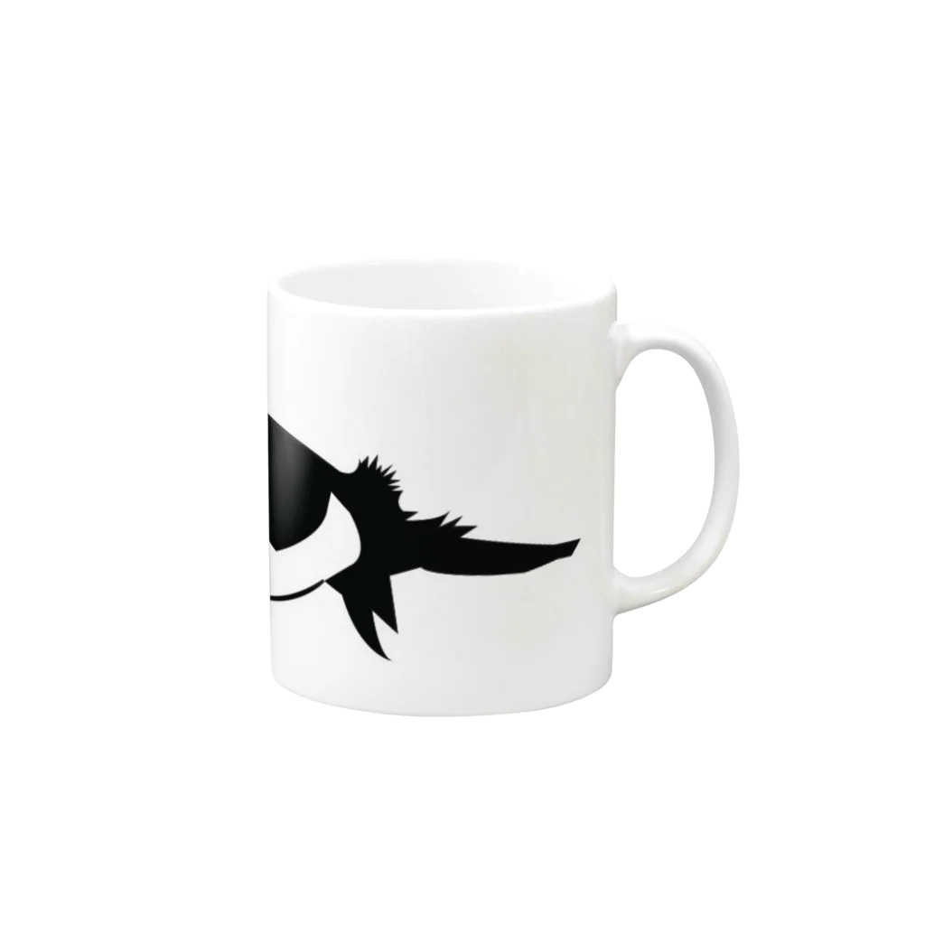 shibaのペンギン Mug :right side of the handle