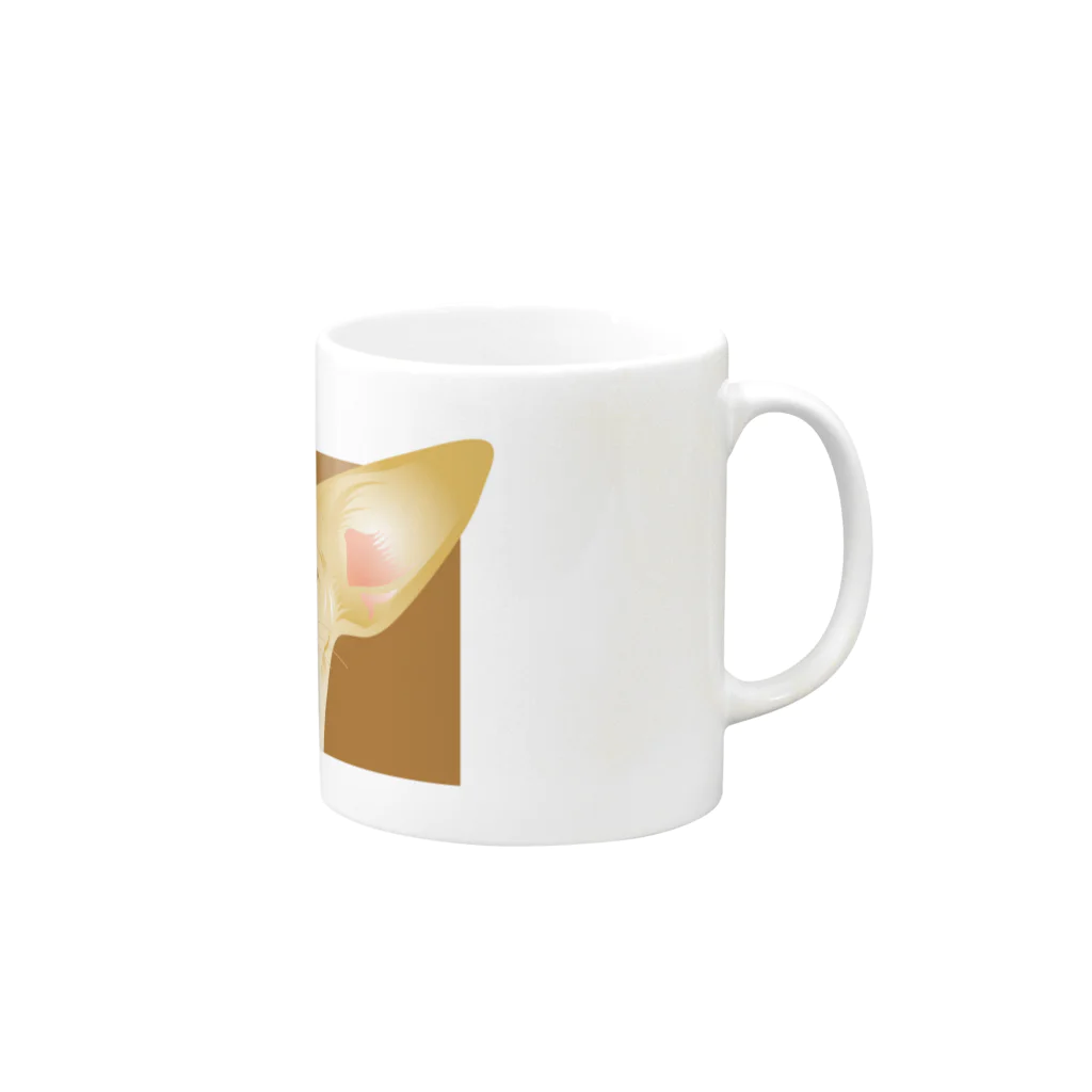 まみおデザインのコーギーくん Mug :right side of the handle