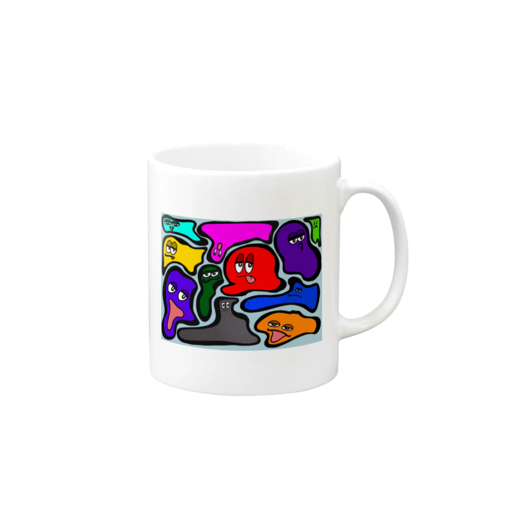 Raitoの遊び場の奇才スライム Mug :right side of the handle